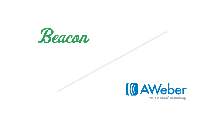 Beacon + AWeber logos