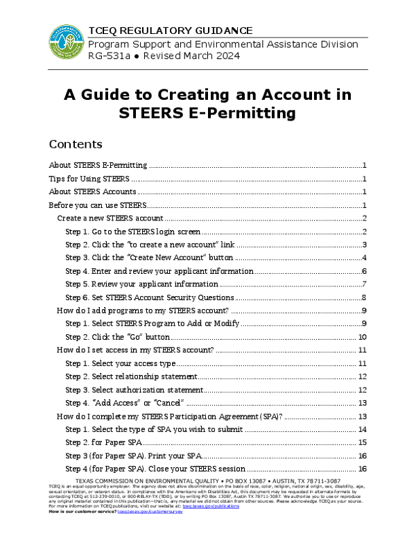 Creating a STEERS E-Permitting Account: Step-by-Step Guide