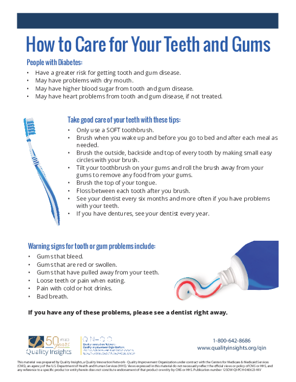 Caring for Your Teeth and Gums