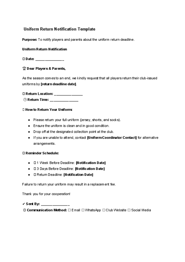 Uniform Return Notification Template.docx