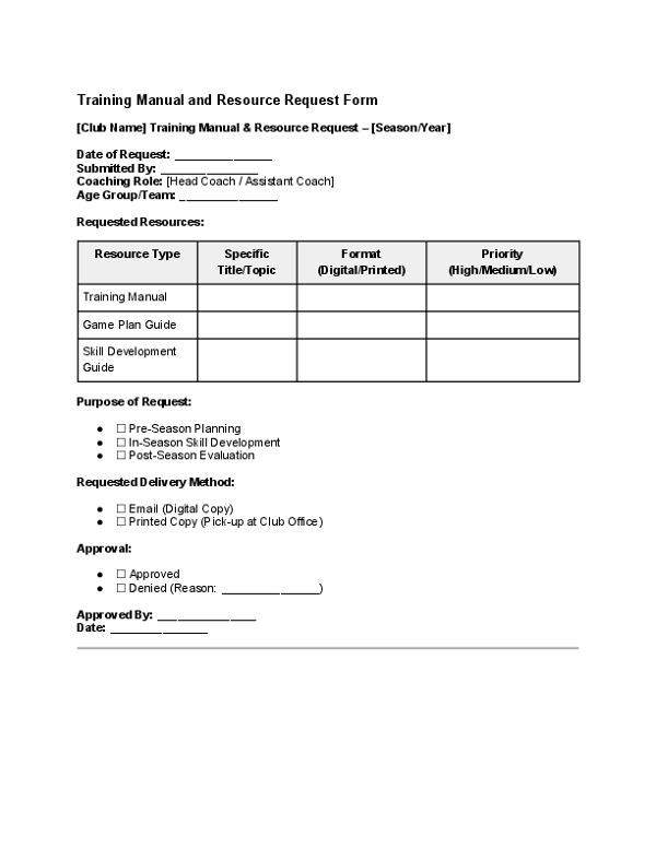 Training Manual and Resource Request Form.docx