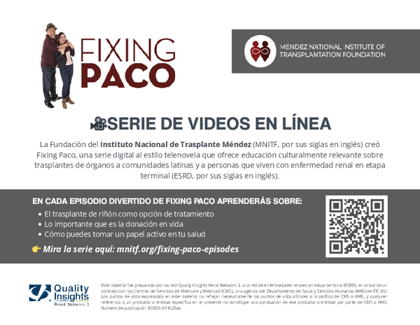 Fixing Paco Flyer - Spanish