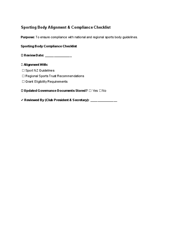 Sporting Body Alignment & Compliance Checklist.docx