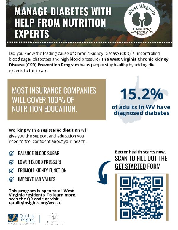 Manage Diabetes with Help from Nutrition Experts Flyer