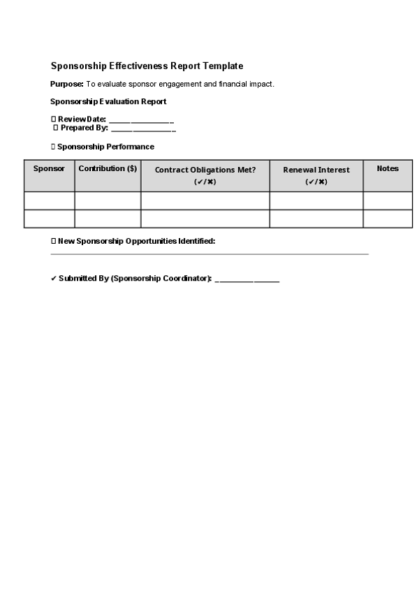 Sponsorship Effectiveness Report Template.docx