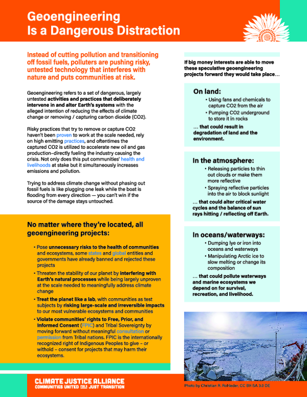 Geo-Engineering Factsheet 