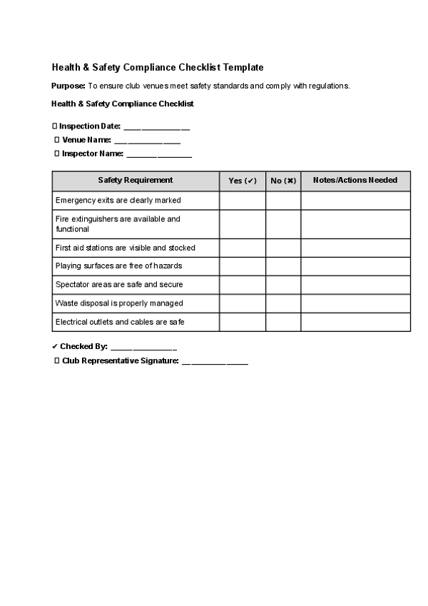 Health & Safety Compliance Checklist Template.docx