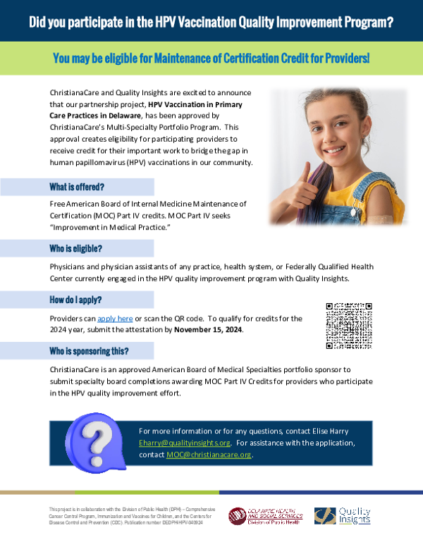 Free Maintenance of Certification Credit for Providers