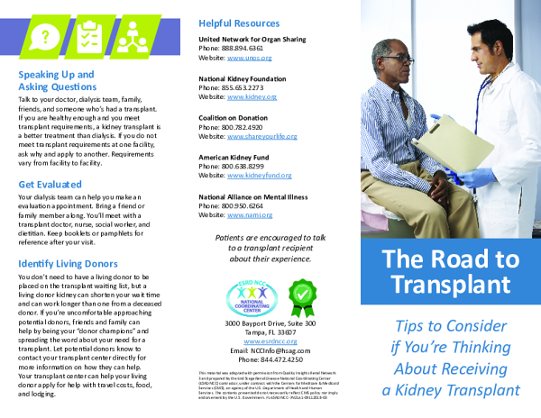 The Road to Transplant: Tips to Consider if You're Thinking about Receiving a Transplant
