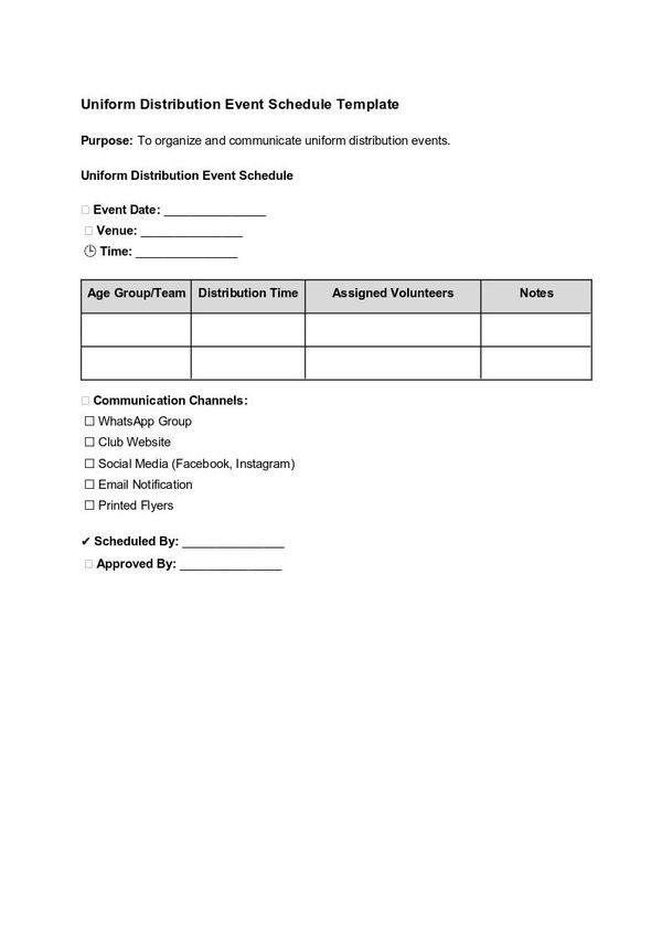 Uniform Distribution Event Schedule Template.docx