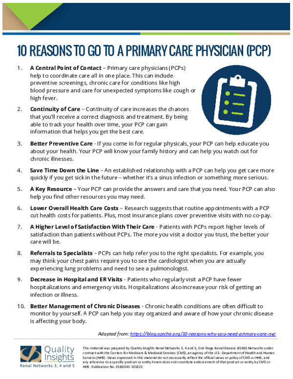 10 Reasons to Get a PCP (English)