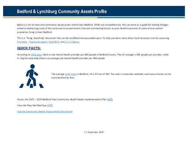 Bedford Lynchburg CAP