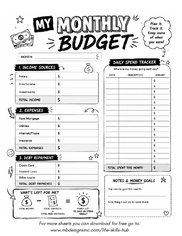 Monthly Budget Tracker