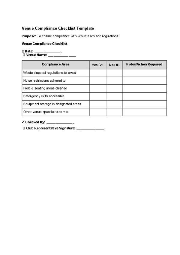 Venue Compliance Checklist Template.docx