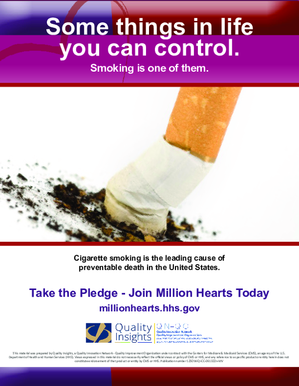 Million Hearts: Pledge to Stop Smoking