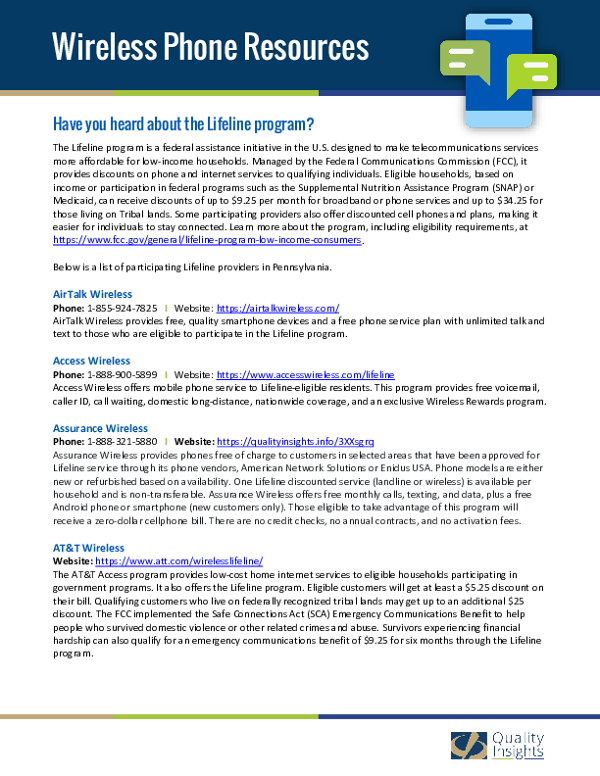 Wireless Phone Resources