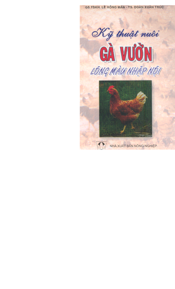 Kỹ thuật nuôi gà vườn lông màu nhập nội - NXB Nông Nghiệp.pdf