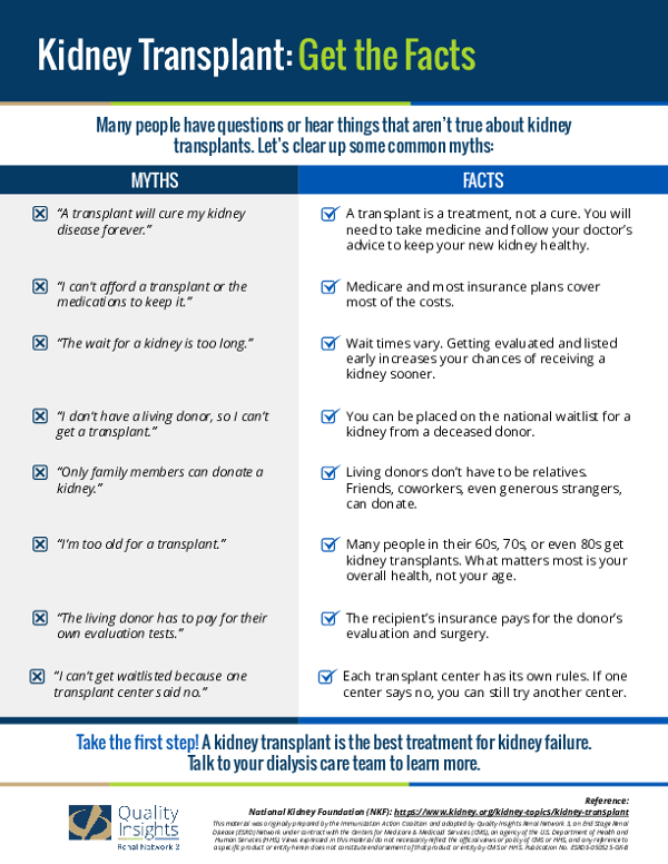 A Kidney Transplant Can Change Your Life-Myths and Facts