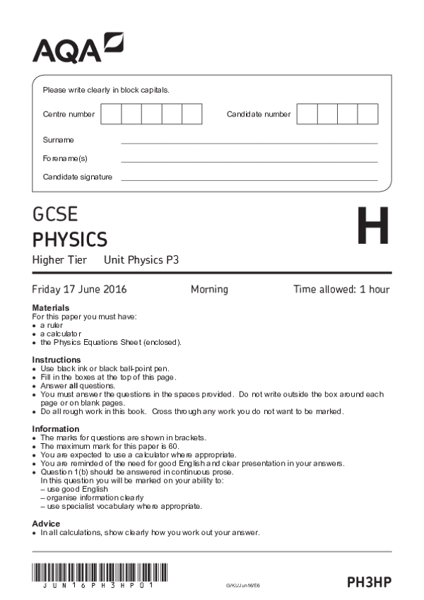 GCSE Physics, Higher Tier, Unit P3 - 2016.pdf