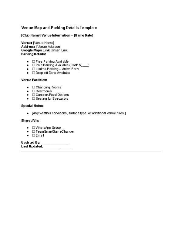 Venue Map and Parking Details Template.docx