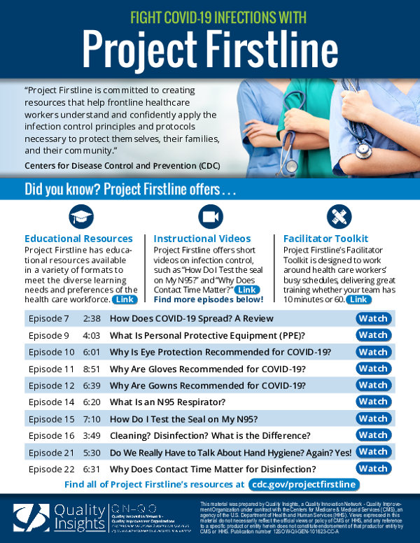 Project Firstline Resources for Nursing Homes