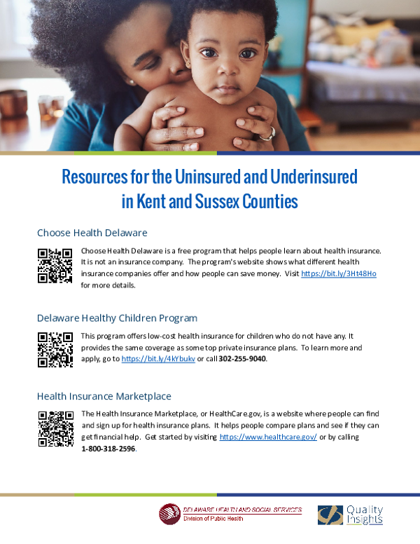Health Insurance Resources for Kent & Sussex Counties