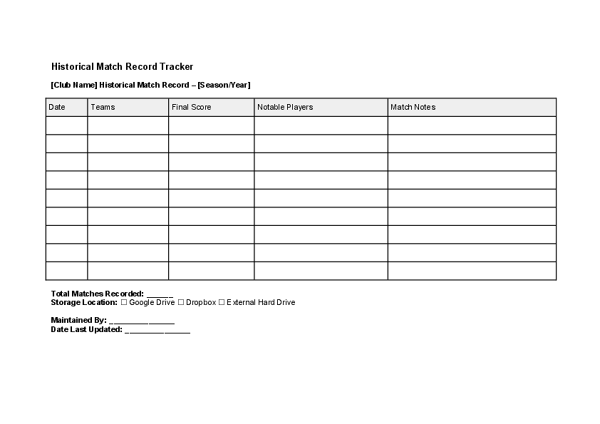 Historical Match Record Tracker.docx