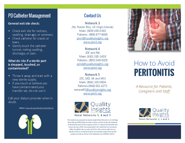 Reducing Peritonitis Brochure