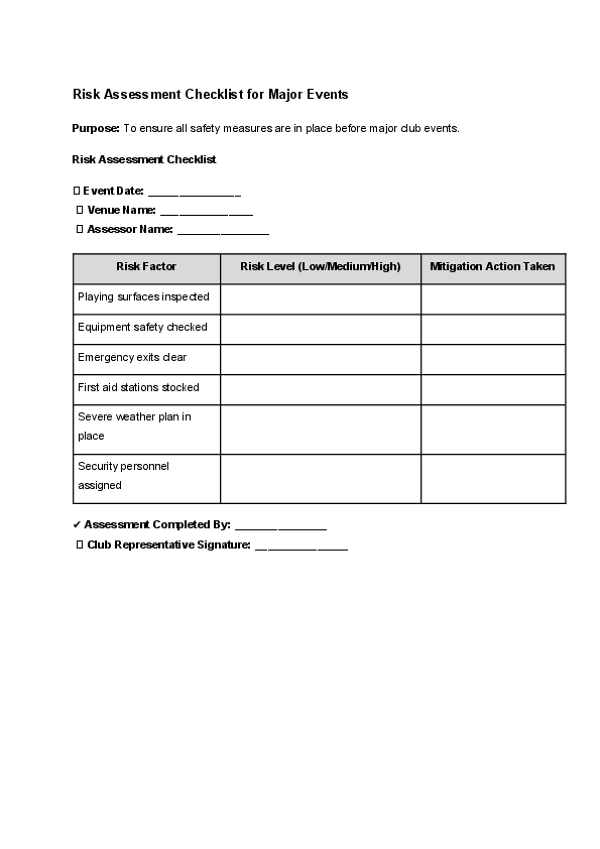 Risk Assessment Checklist for Major Events.docx