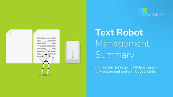 EN AX Text Robot Management Summary
