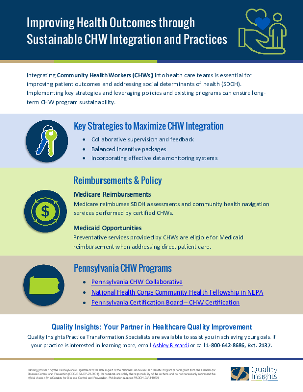 Improving Health Outcomes through Sustainable CHW Integration & Practices