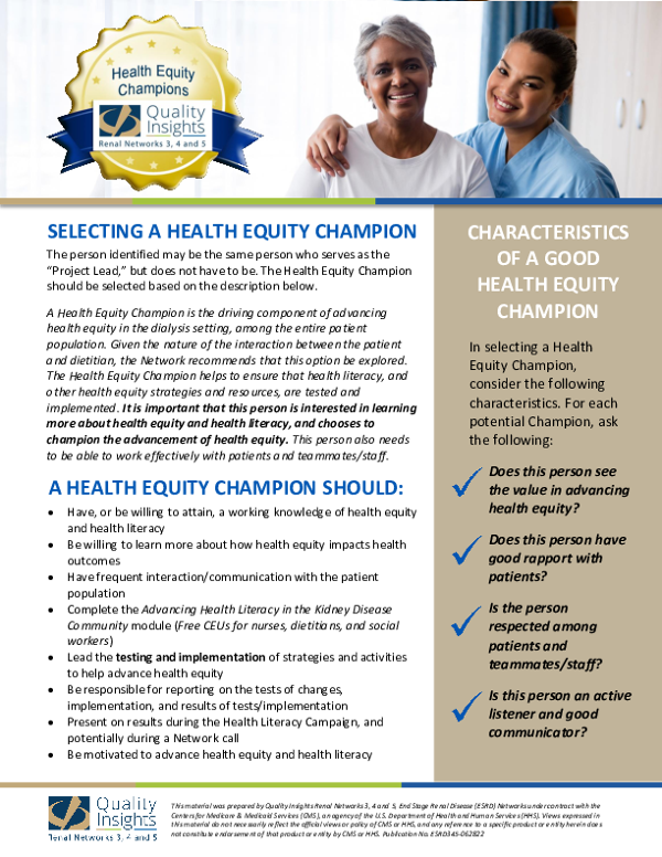 Health Equity Champions