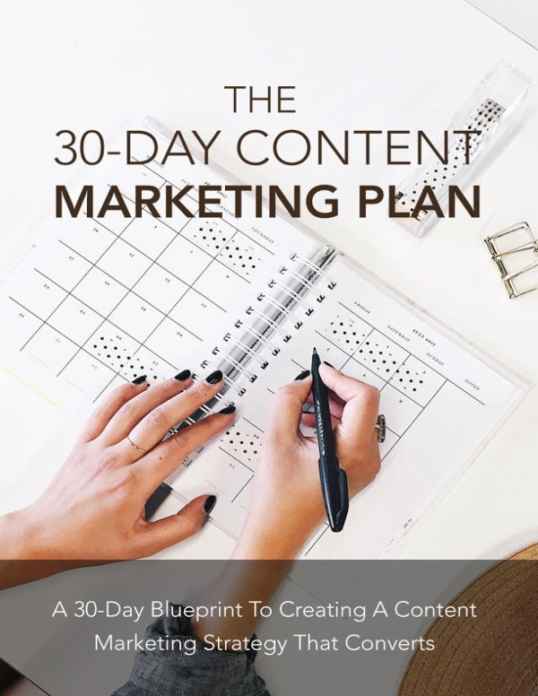The 30-Day Content Marketing Plan