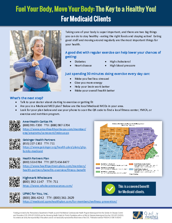 Medicaid MCO Fitness Coverage: SW Region