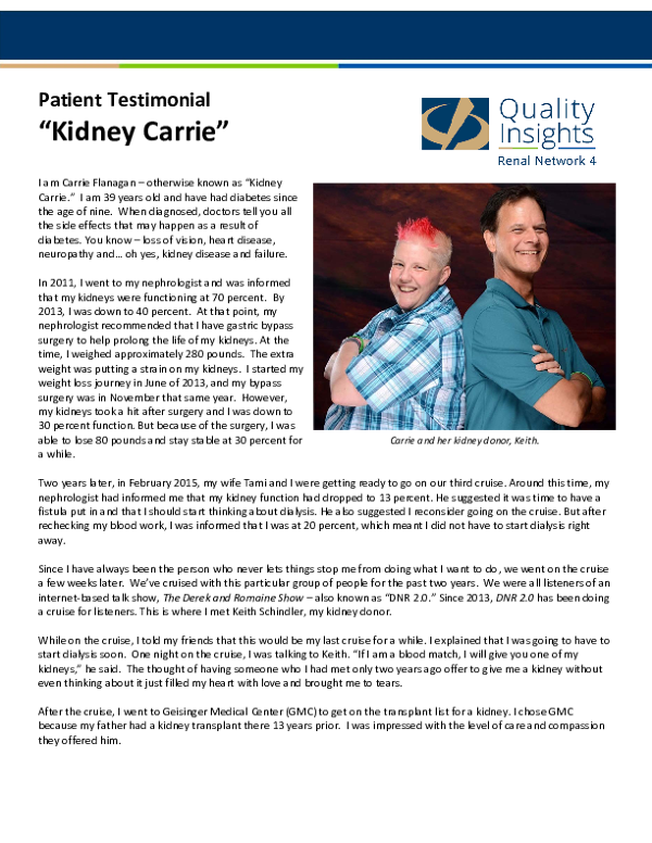Carrie's Story