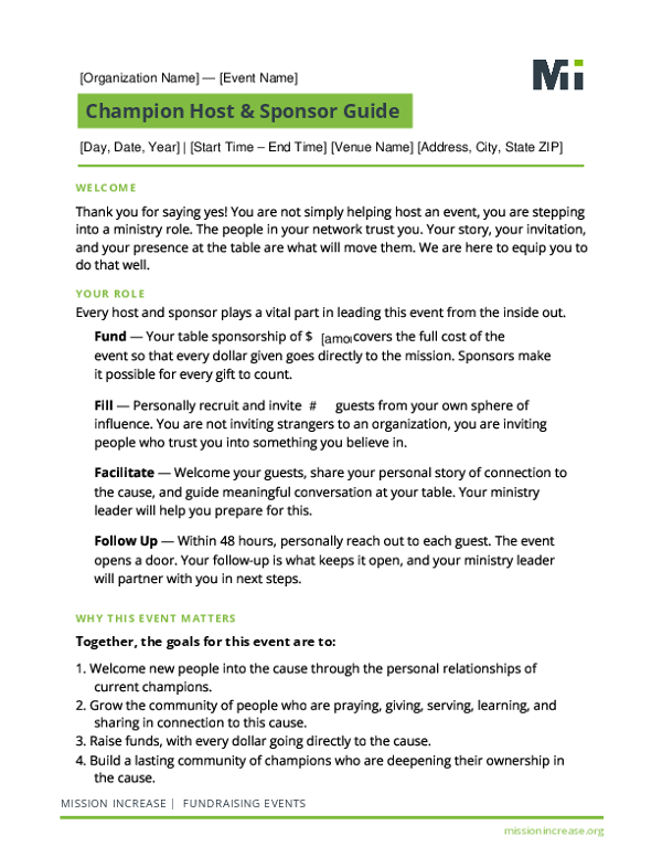 Host & Sponsor Guide Editable 