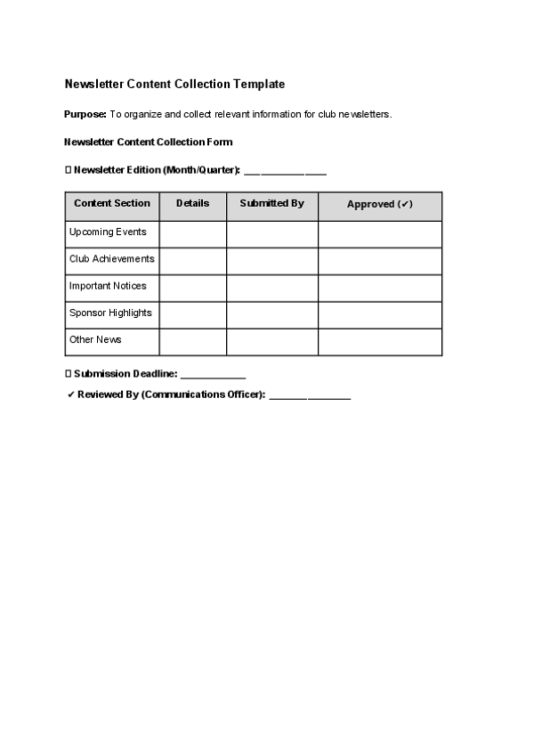 Newsletter Content Collection Template.docx