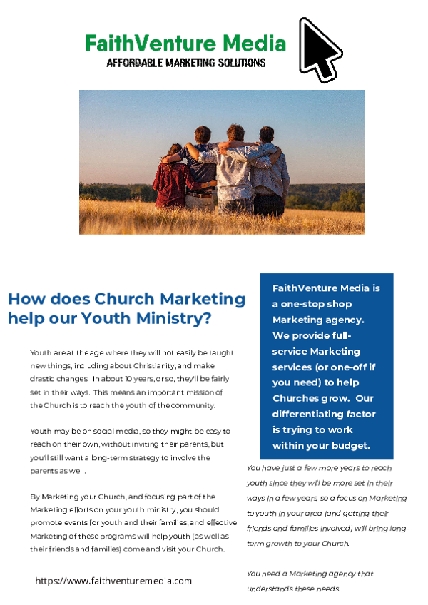 Church Marketing for Youth Ministries