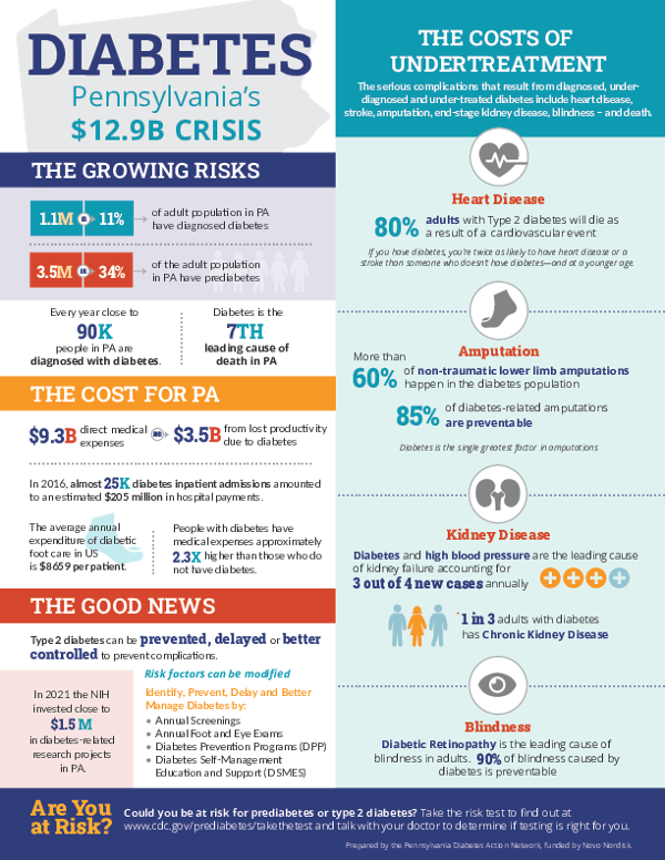 PA Diabetes Infographic