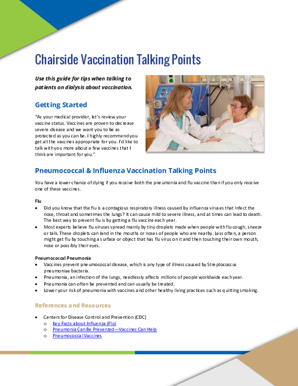 Chairside Vaccination Chat Tips