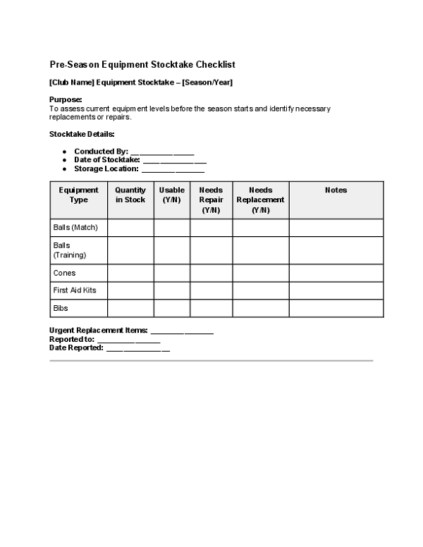 Pre-Season Equipment Stocktake Checklist.docx