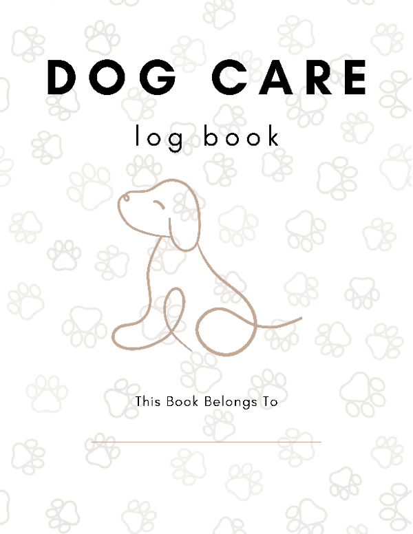 Dog Care Log Book