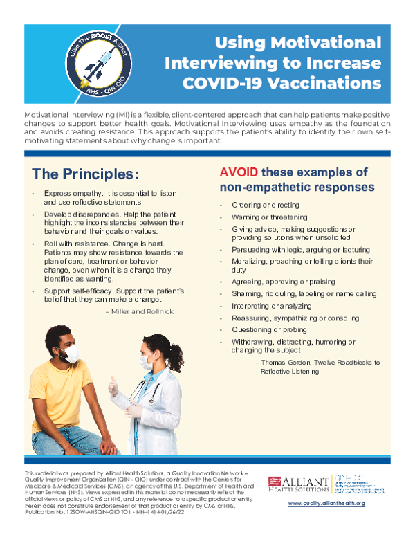 Motivational Interviewing Flyer
