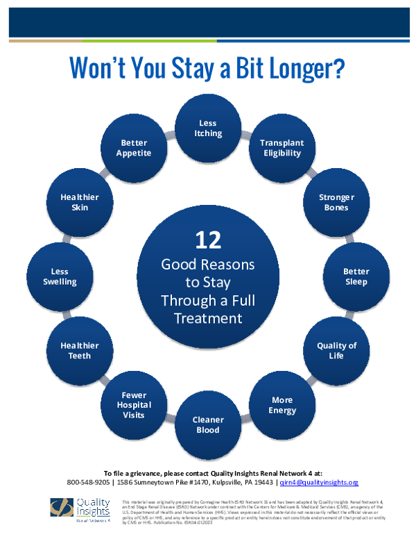 12 Reasons to Stay Through a Full Treatment