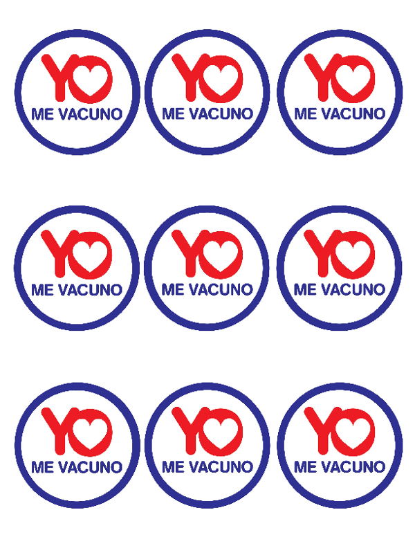 "Yo Me Vacuno" Stickers (Spanish)