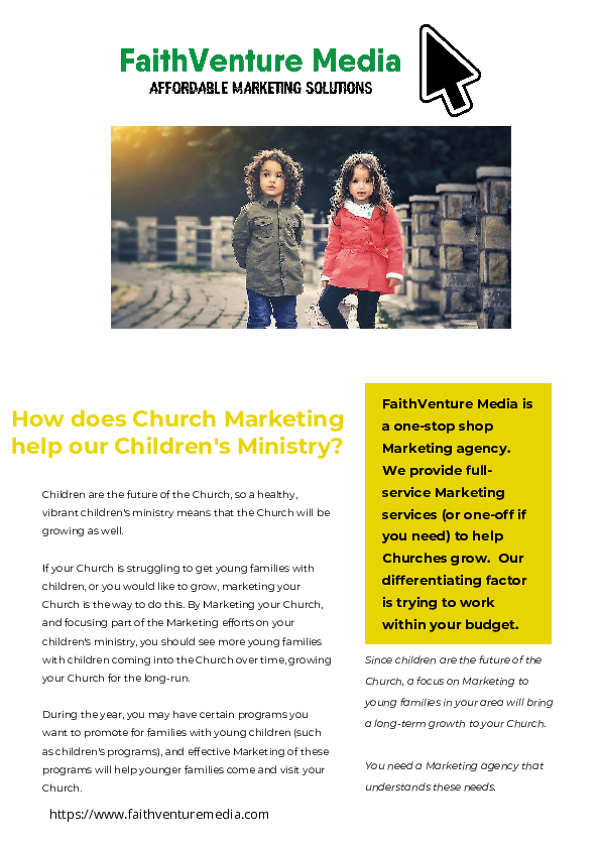 Church Marketing for Children's Ministries