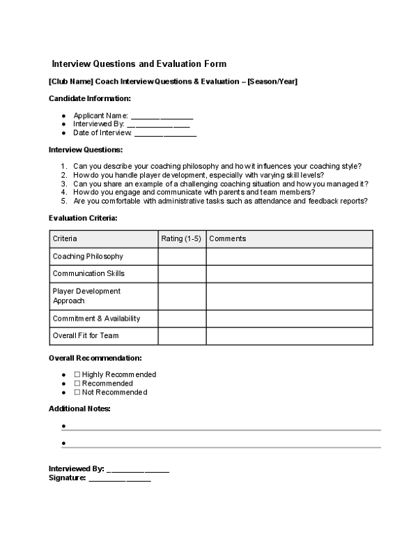 Interview Questions and Evaluation Form.docx
