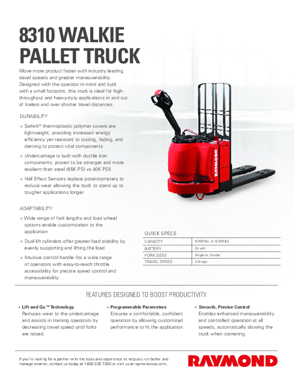 8310 Walkie Pallet Truck Product Guide.pdf