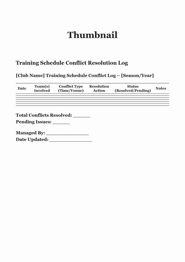 Training Schedule Conflict Resolution Log.docx