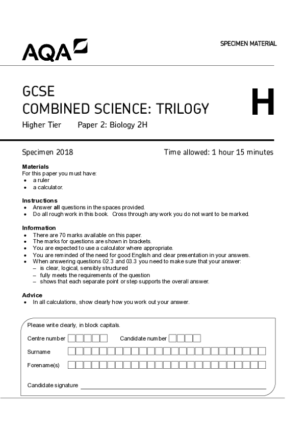 GCSE Combined Science Trilogy, Higher Tier, Paper 2 Biology 2H - 2018.pdf